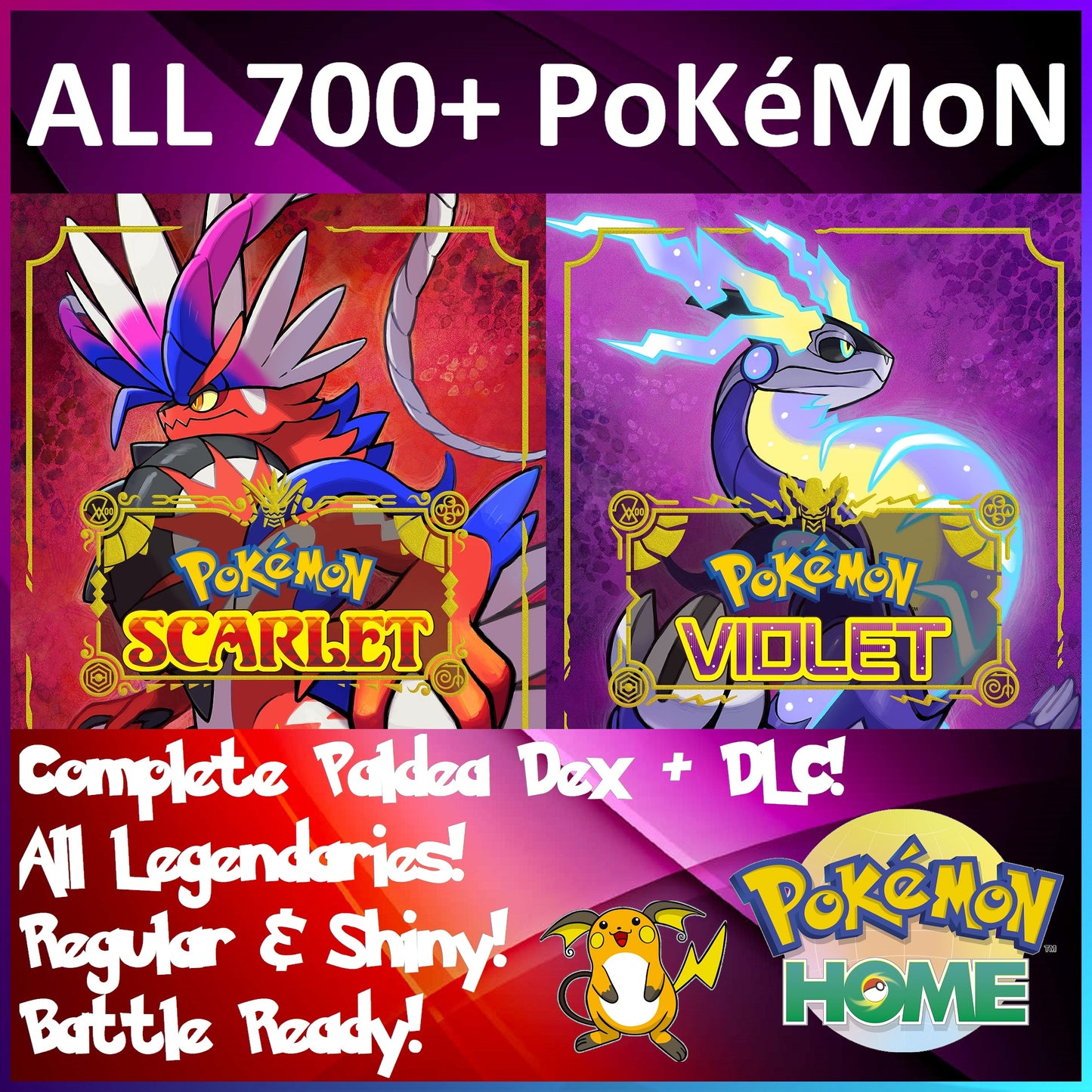 Pokemon Home Scarlet Violet Paldea Dex