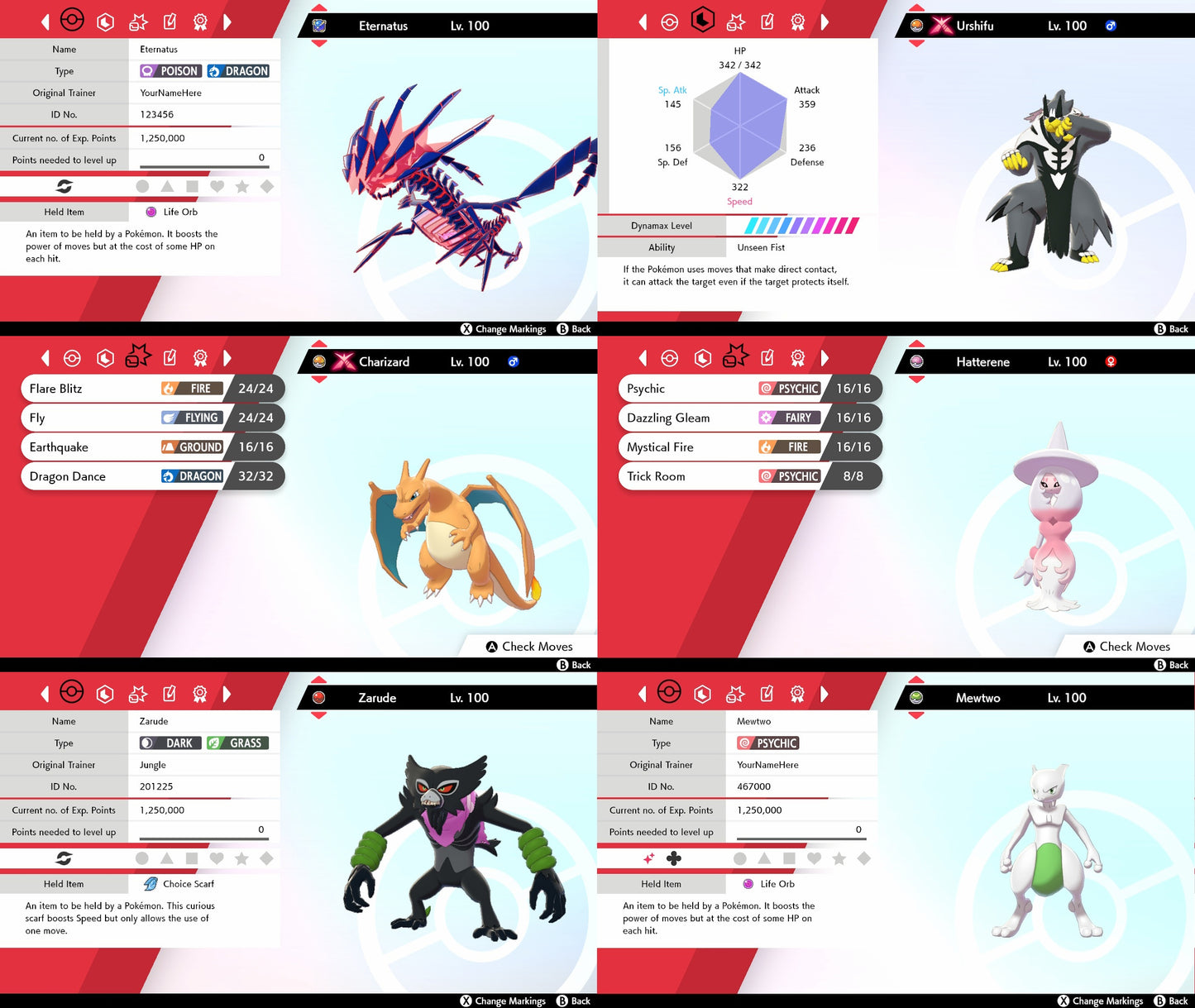 Pokémon Home Espada Escudo Galar Dex