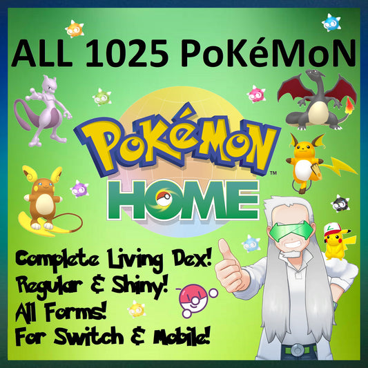 Pokemon Home All 1025 Livedex Living Dex