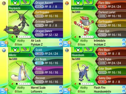 Pokemon Ultra Sun Moon Unlock Service All 807